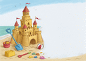 Ch&acirc;teau de sable et souvenirs d'&eacute;t&eacute;